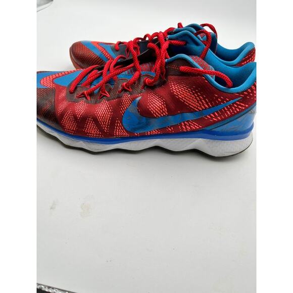Nike CJ3 Flyweave Trainer Calvin Johnson 81 Men's 11 Red Blue 725231-600 - Picture 9 of 11